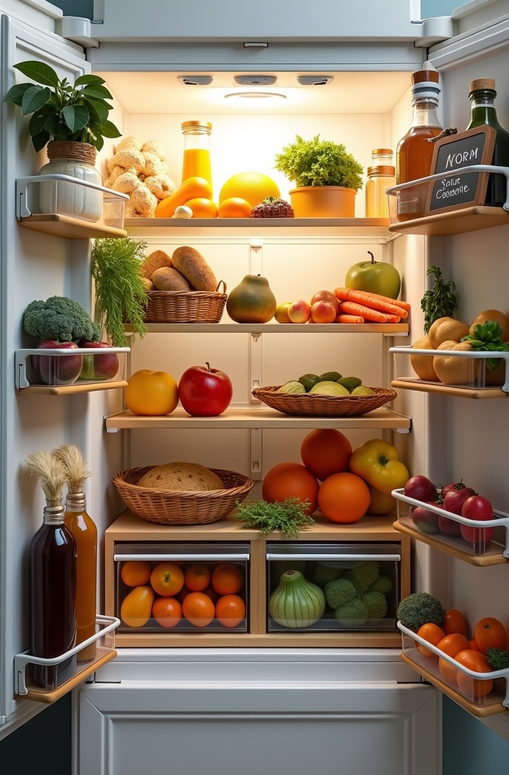 Kök med färska ingredienser